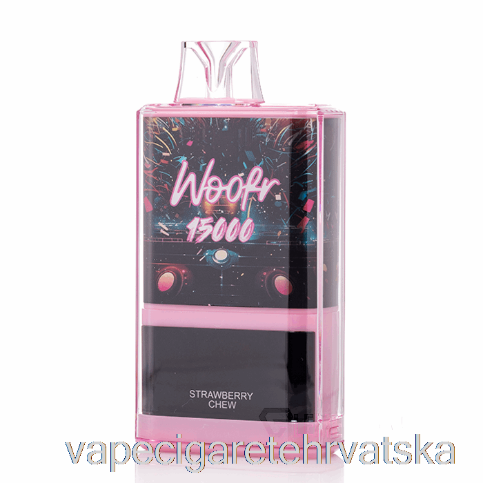 Vape Cigarete Woofr 15000 Jednokratna žvakaća Jagoda